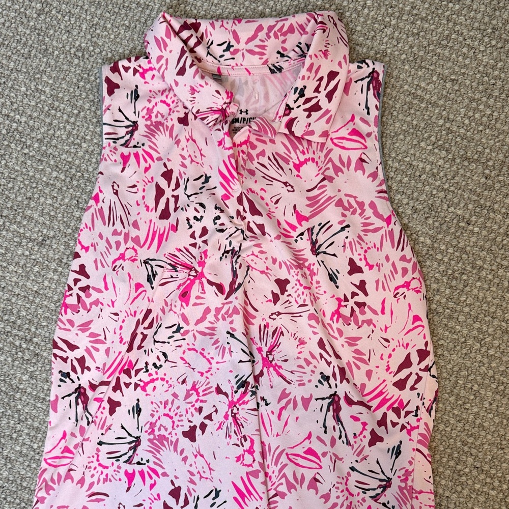 Under Armour Pink Golf Tank Top